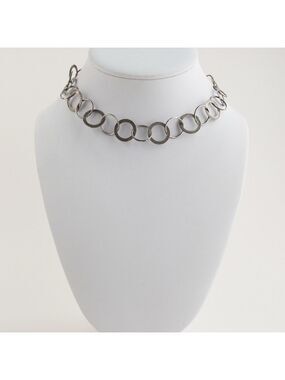 Amy Smania Sterling Silver Collar Choker Chain Link Necklace Vintage 925 Jewelry